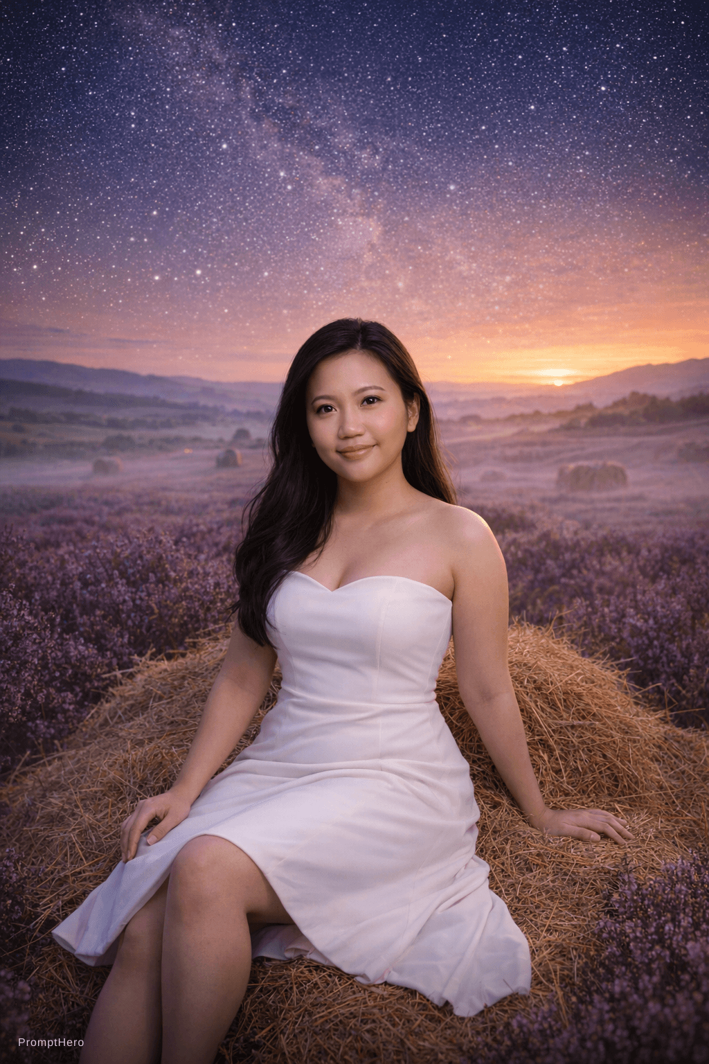 AI generated: {
  "prompt": {
    "subject": {
      "description": "A graceful young Indonesian woman with natura...