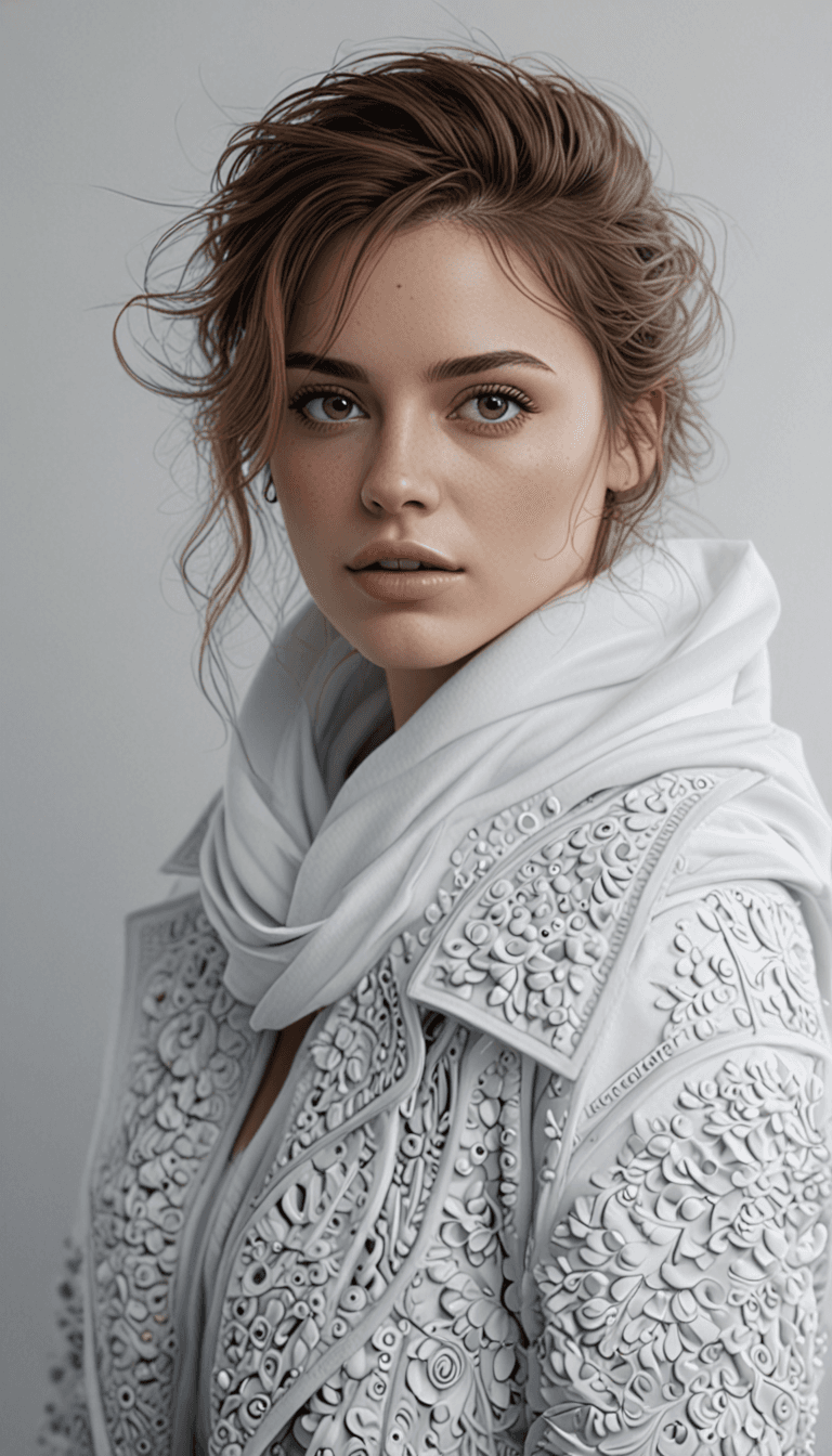 AI generated: An image of a woman with a sophisticated air, looking directly at the viewer. Her head is slightly t...