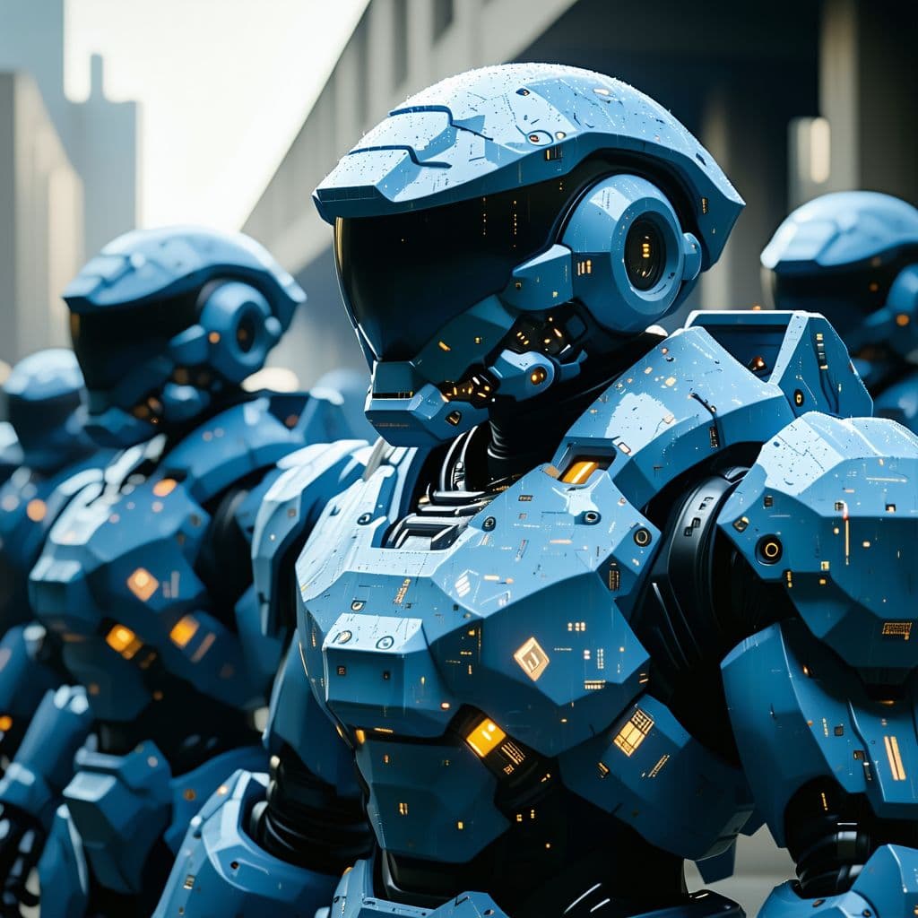 AI generated: In a battle suit. Provacative 