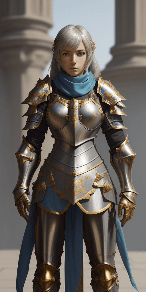 AI generated: Masterpiece, absurdres, fine detail, HDR,highly detailed armor with gold plating, shiny armor, photo...