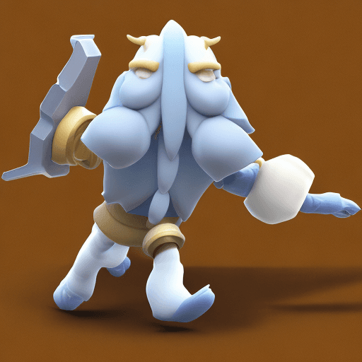 AI generated: 3d model of a healer toy, inpired by Supercell, Supercell style, small, toy, flat background, front ...