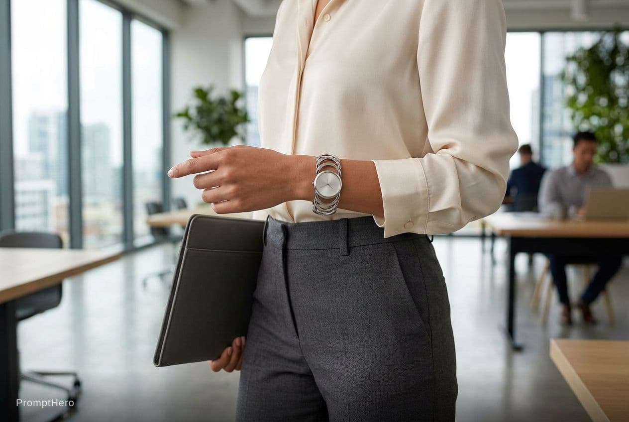 AI generated: Create a modern commercial advertisement image using the provided smartwatch or watch product image ...