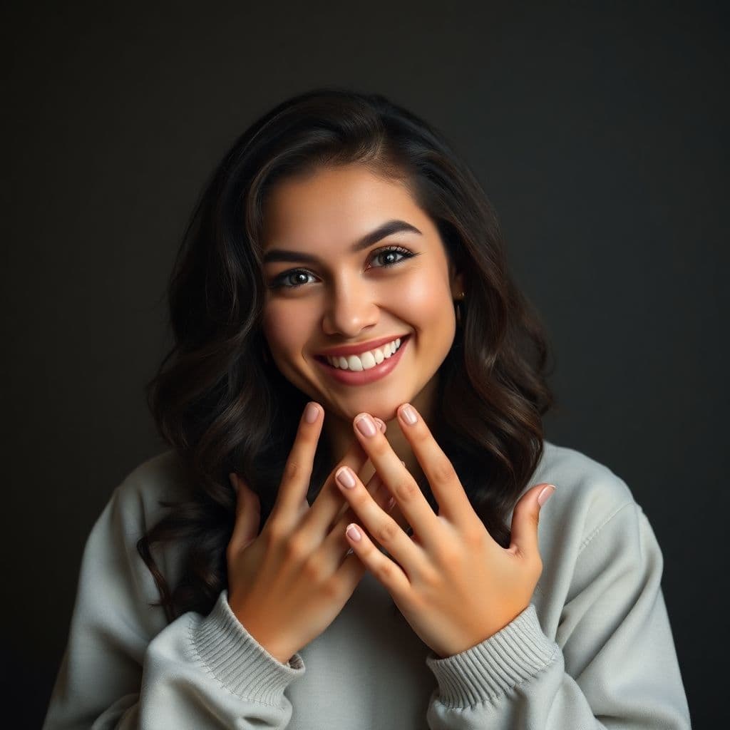 AI generated: smile, anal dildo, hands in pussy