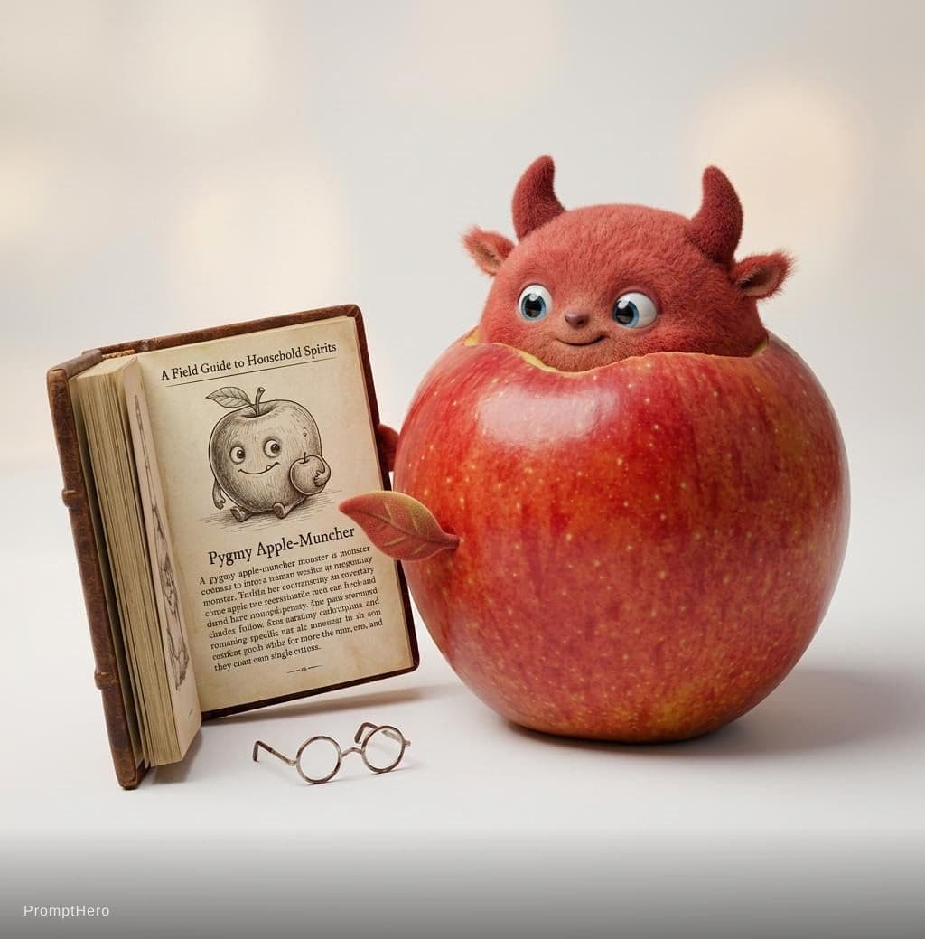 Hero prompt: cute monster, book