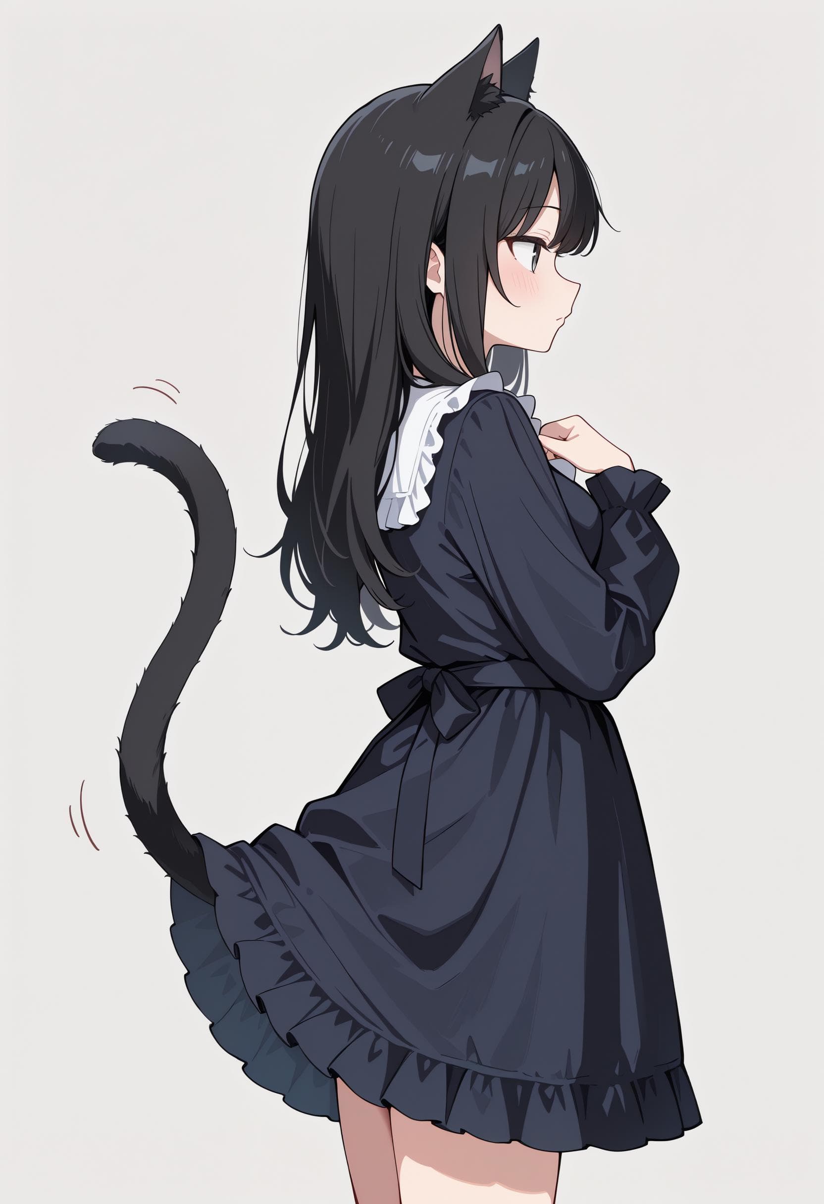 Clothes Lifted By Tail
