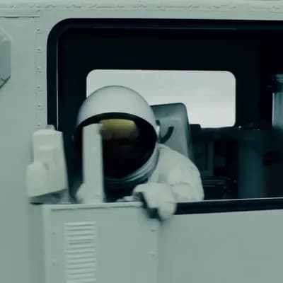 AI generated video: Create an atmospheric photorealistic image in which a spacecraft has exploded. (A lone astronaut has...