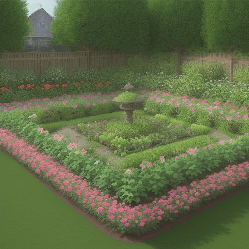 AI generated: highly detailed wallpaper pattern realistic looking garden micro pattern flower garden detailed w