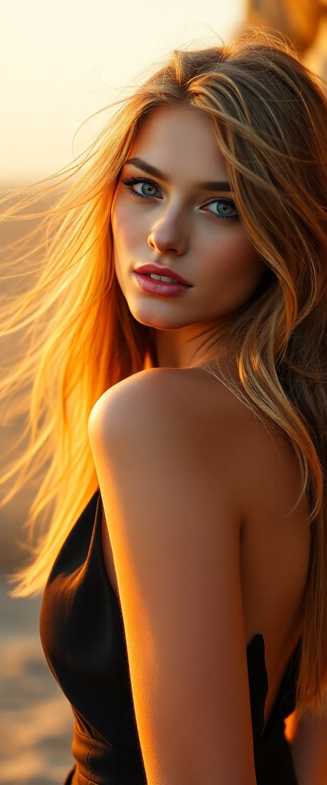 AI generated: "Image is high resolution full-hight vertical fine art portrait, Sony A1 and 120mm lens, capturing a...