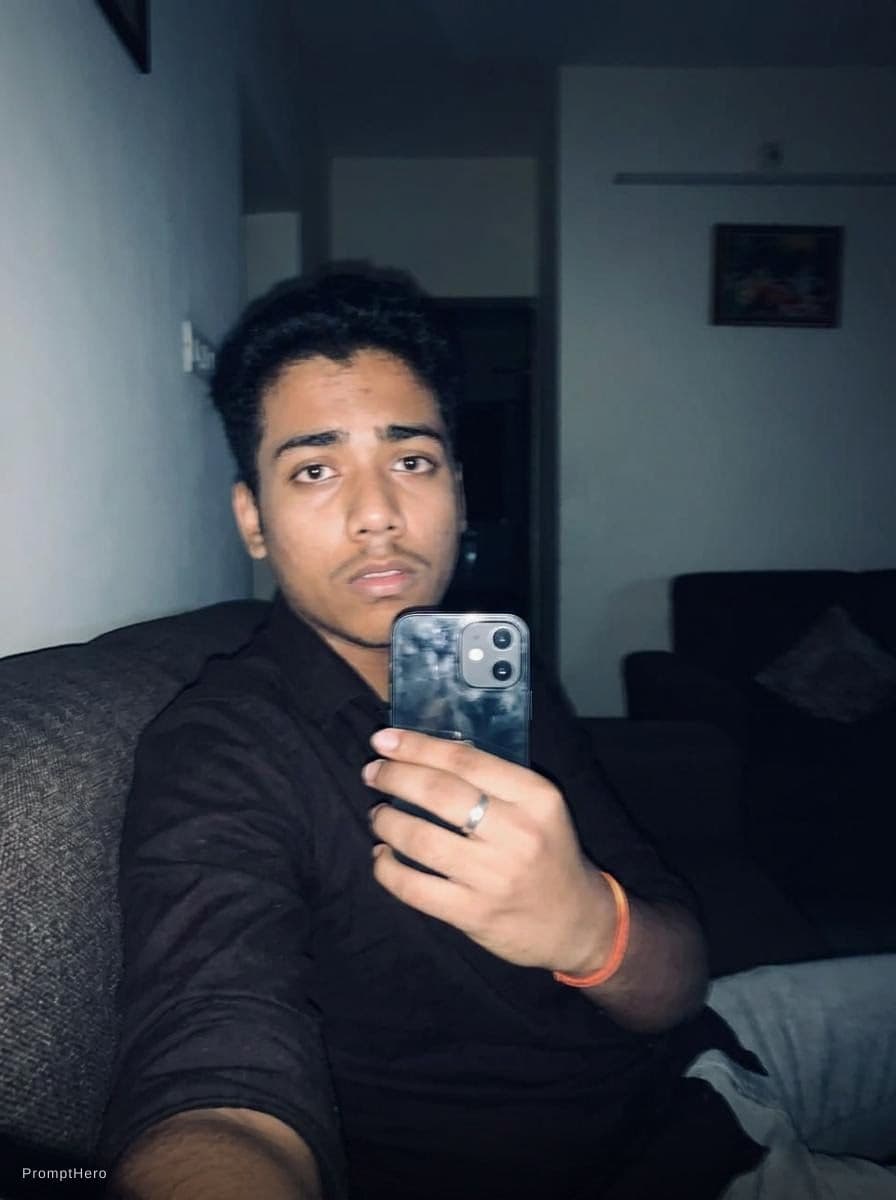 AI generated: Using the uploaded reference photo, create a standard iPhone selfie with flash. There's no clear sub...
