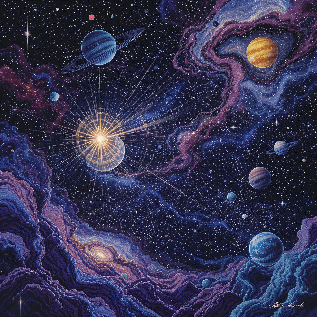 AI generated: extremely detailed random surrealistic outer space theme