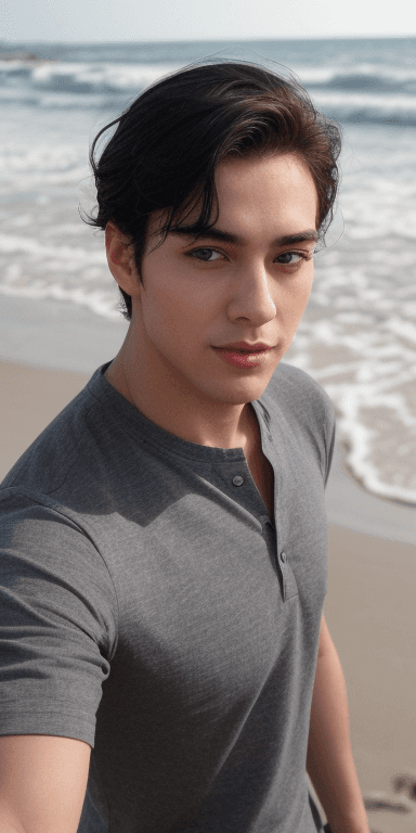 AI generated: He is self-assured, daring, and enthusiastic. This male exudes a gentle aura, coupled with a dynamic...