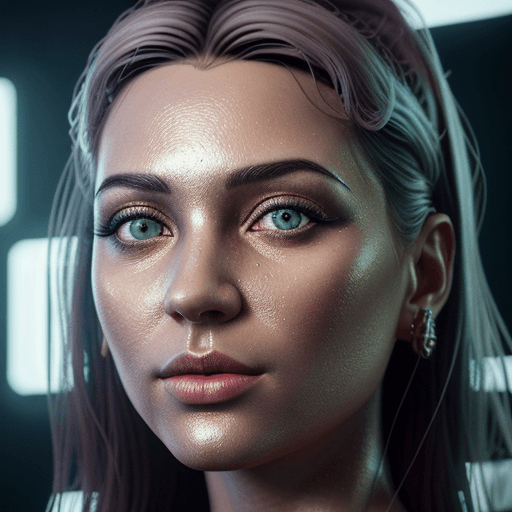 AI generated: Produce an extraordinary, high-resolution portrait through meticulous 3D rendering, showcasing an un...