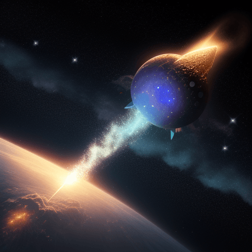 AI generated: comet fantasy