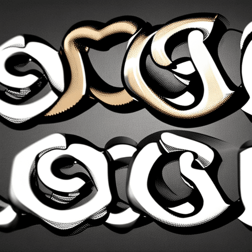 AI generated: typography logo in shape of mobius strip for psychedelic band