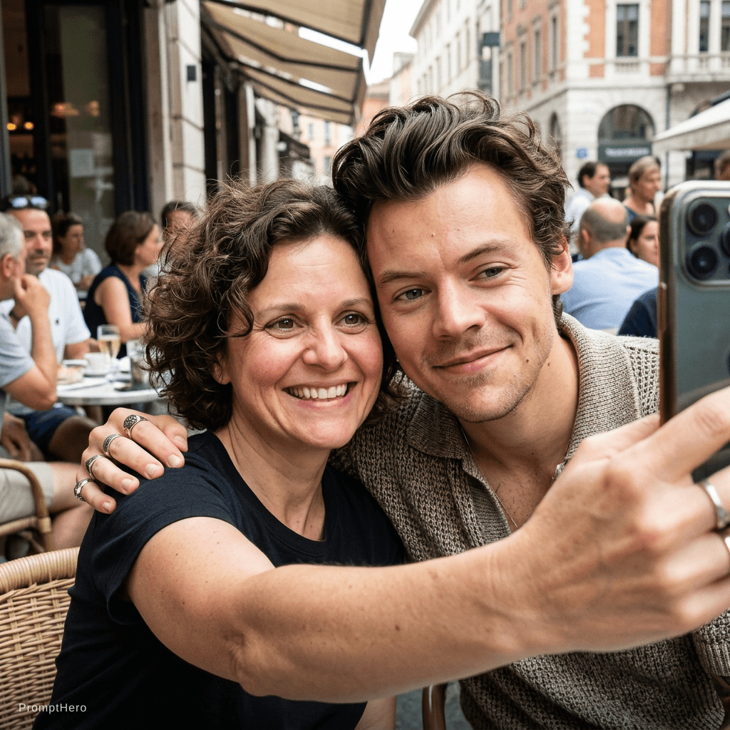 AI generated: Me with Harry Styles 