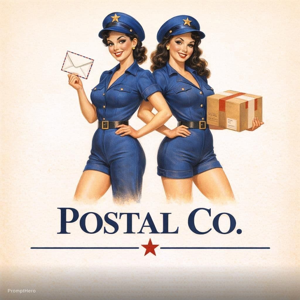 AI generated:  vintage 1940s pin-up style Vargas girl 