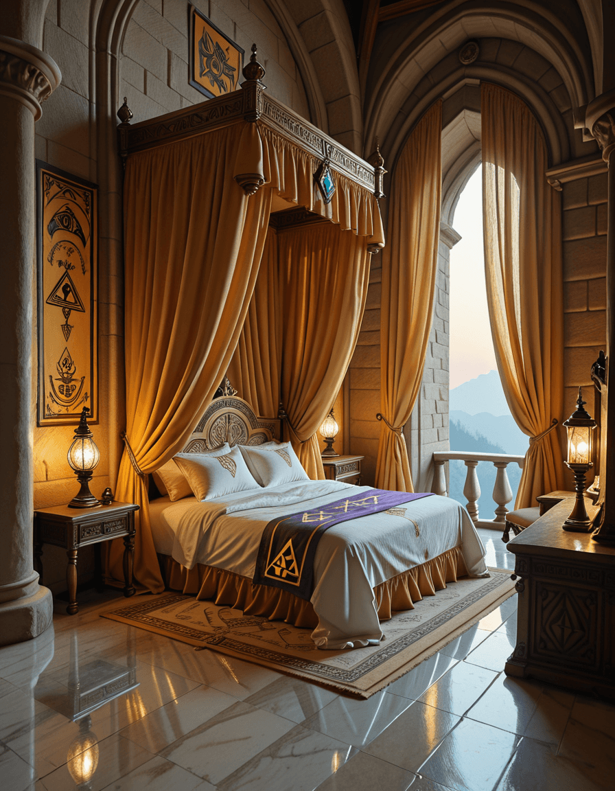 bedroom of Princess Zelda illu