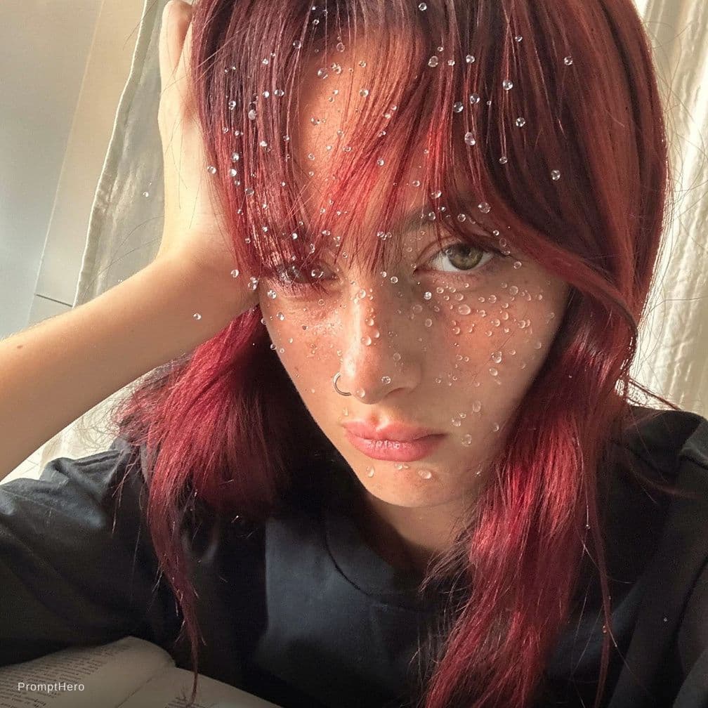 AI generated: Cum on face
