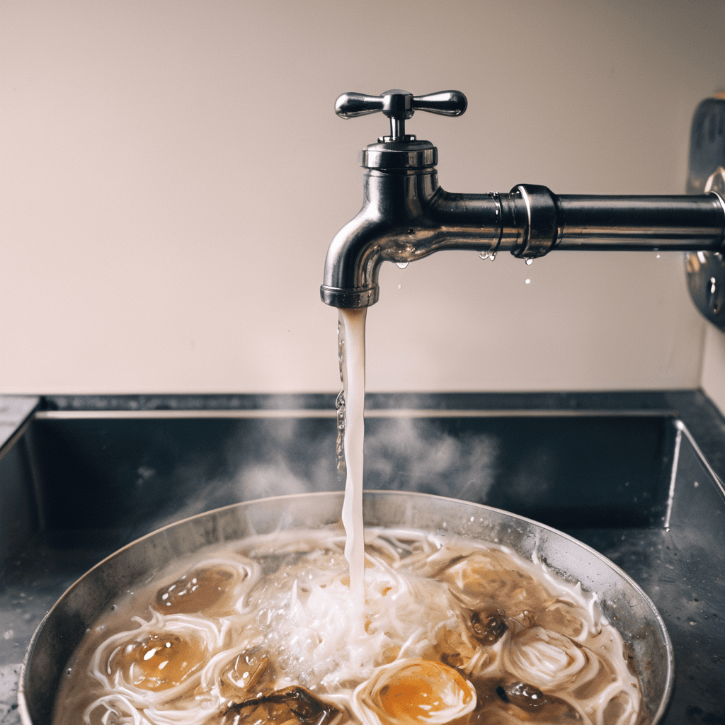 served from sink faucet