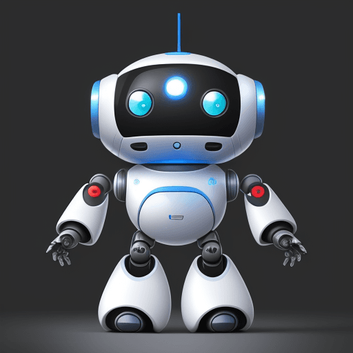 AI generated: small personal robot coming from year 2075, really friendly 