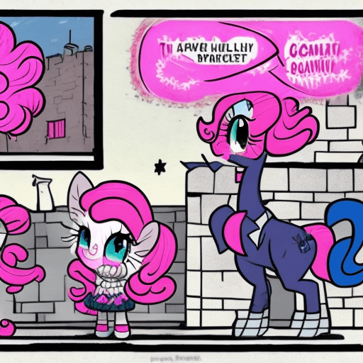 AI generated: pinkie pie establishes an anarchist country
