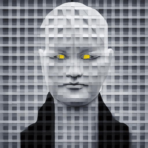 AI generated: Create a Buddhist monk portrait using profile face, microchip, elegant, beautiful background, octal ...