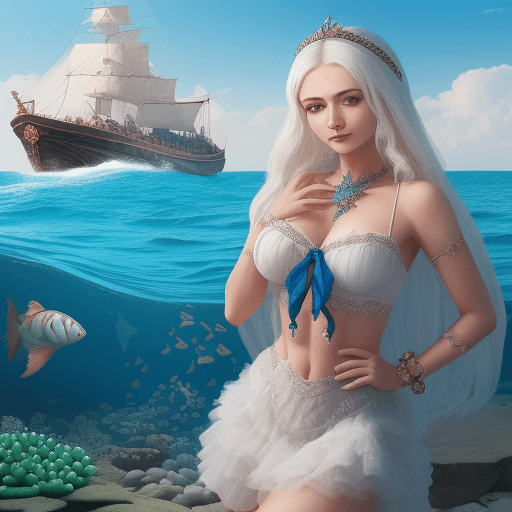 AI generated: Мужчина и женщина красивые  у моря 