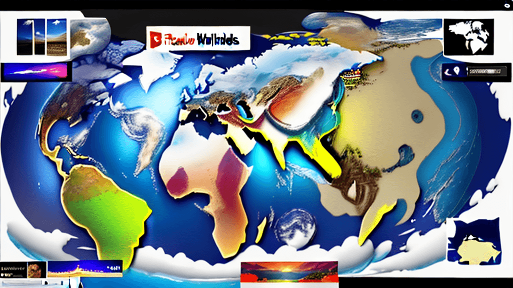 AI generated: Create a Banner for youtube channel. Use a captivating image that represents exploration and travel,...