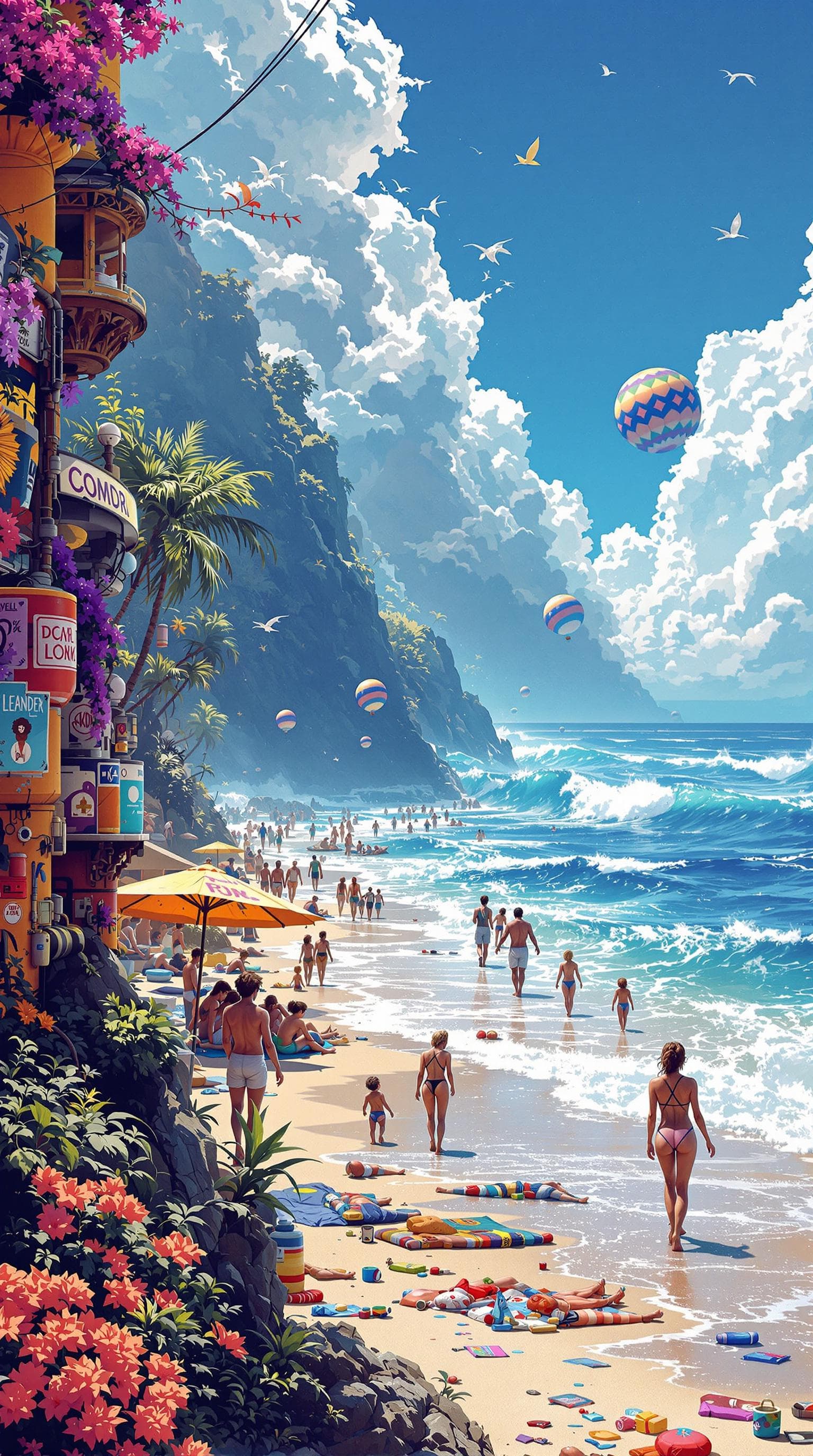 AI generated: hyper realistic photography of solarpunk summer chill day, trending on artstation, 8k, masterpiece, ...