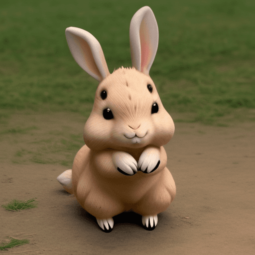AI generated: un conejo tierno animado
