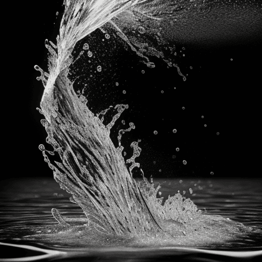 AI generated: water suqrt, blackwhite, b&w, photoreal

