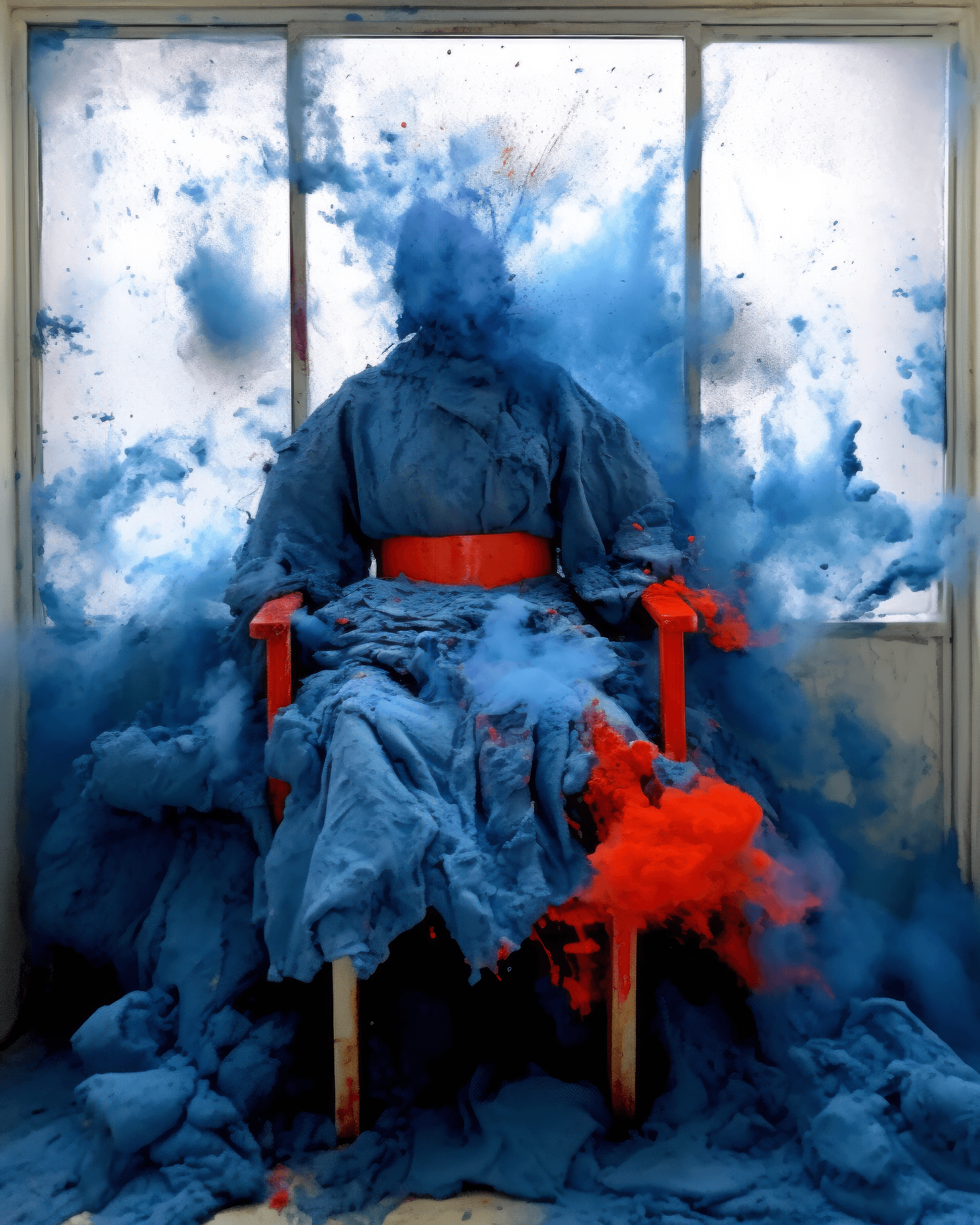 AI generated: the dress for the young witch, in the style of fauvist color explosions, the blue rider, onii kei, u...