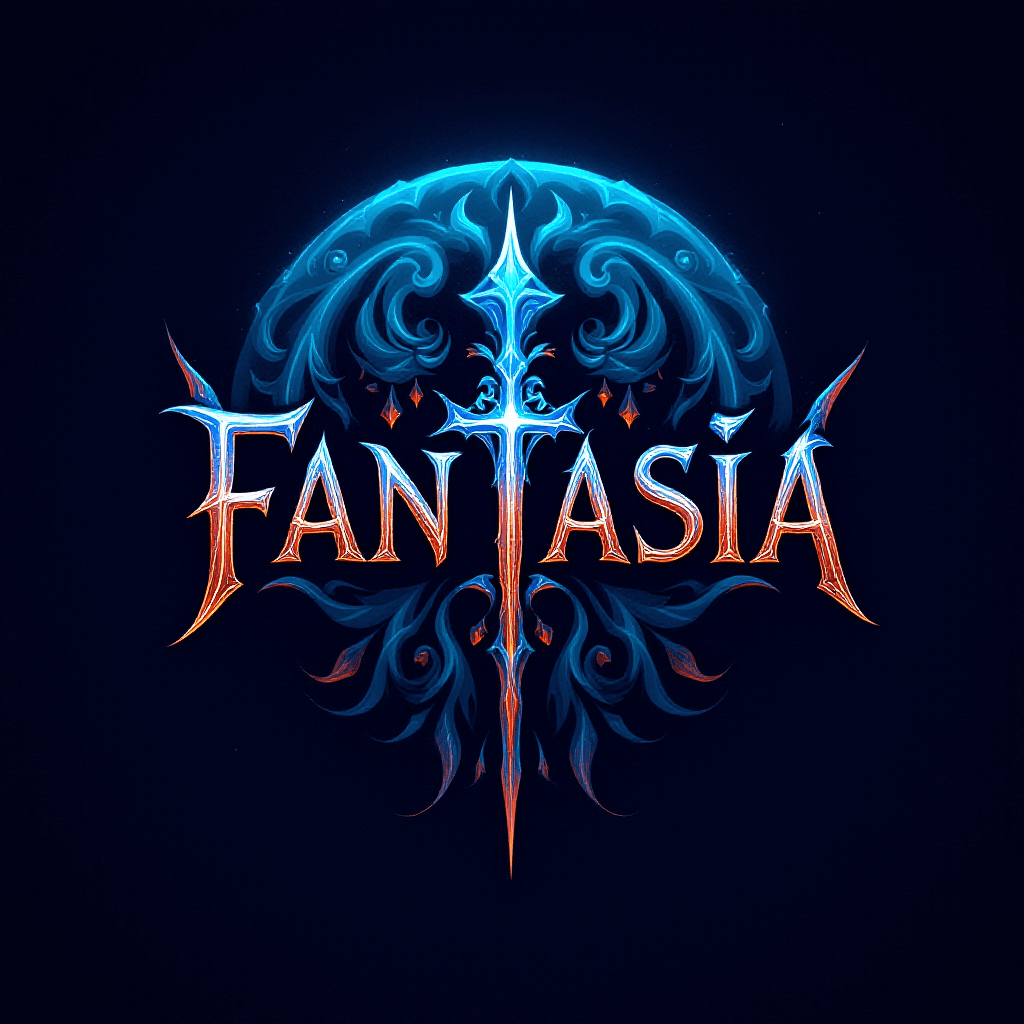 AI generated: Fantasy Logo with font "FANTASIA WALLPAPER"