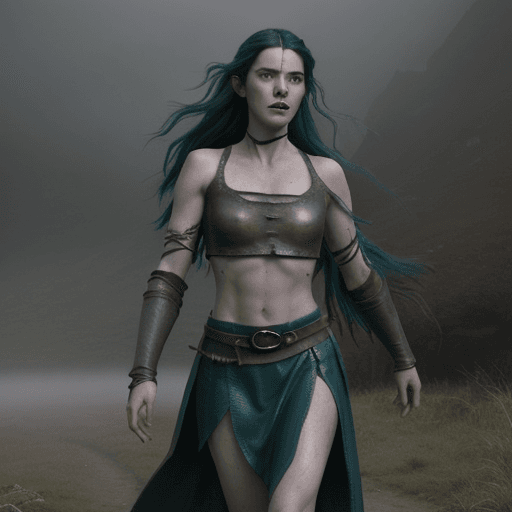 AI generated: colors, fog, amazing cinematic lighting, Award winning realistic LOTR movie still, showing a powerfu...