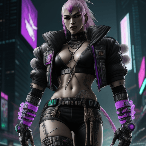 AI generated: Cyberpunk Fahkumram from Tekken