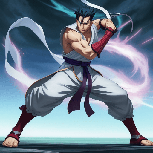 AI generated: (best-quality:0.8),
(best-quality:0.8), perfect anime illustration, cool pose of Gojo from Jujustsu ...