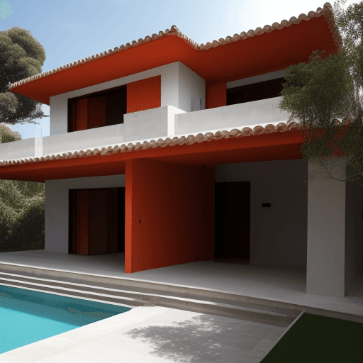 AI generated: casa de arquitectura instrospectiva