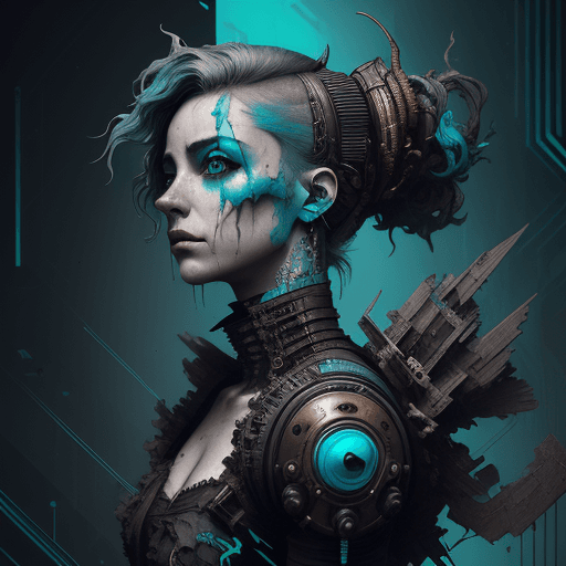 AI generated: the best of the art gallery's, in the style of oliver wetter, alberto seveso, cyberpunk dystopia, da...