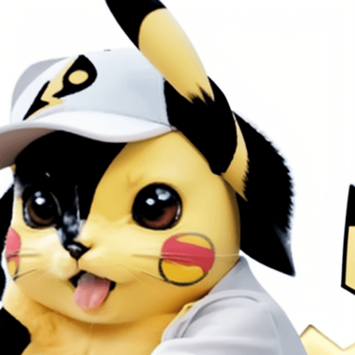 AI generated: Pikachu merchandise