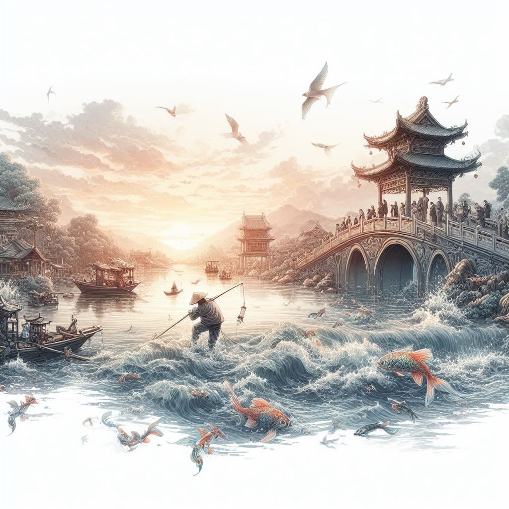 AI generated: white background, ((masterpiece)), best quality, (8k, best quality, masterpiece:1.2), super detail, ...