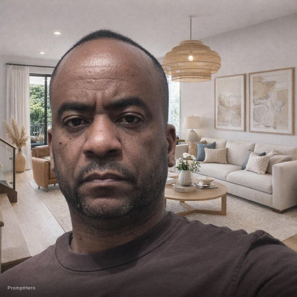 AI generated: New decor for this living room 
