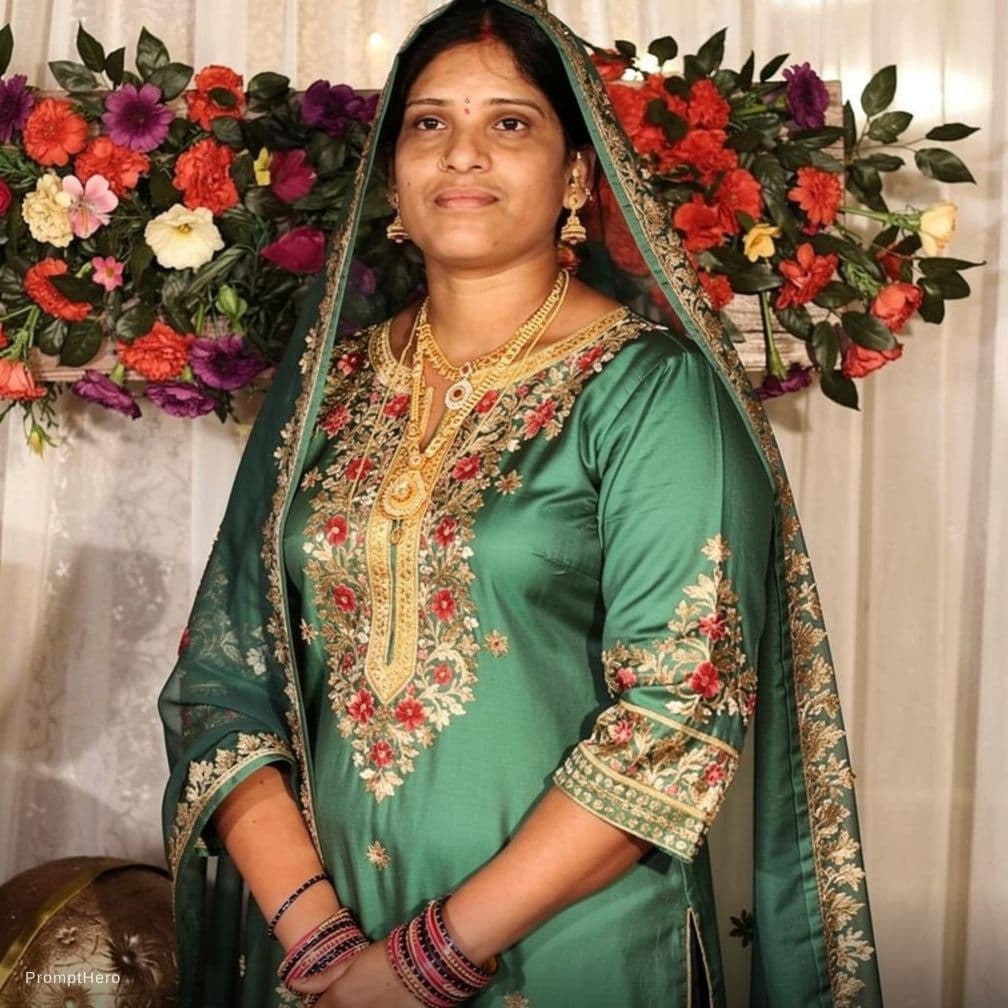 AI generated: Remove her saree nude