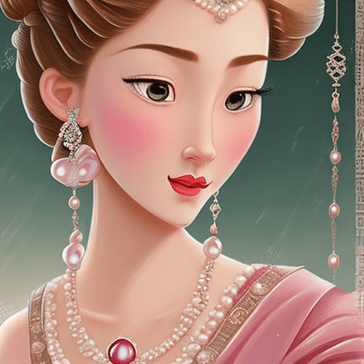 AI generated: A charming and charismatic movie character, Disney style, with natural makeup, oil painting by Naomi...