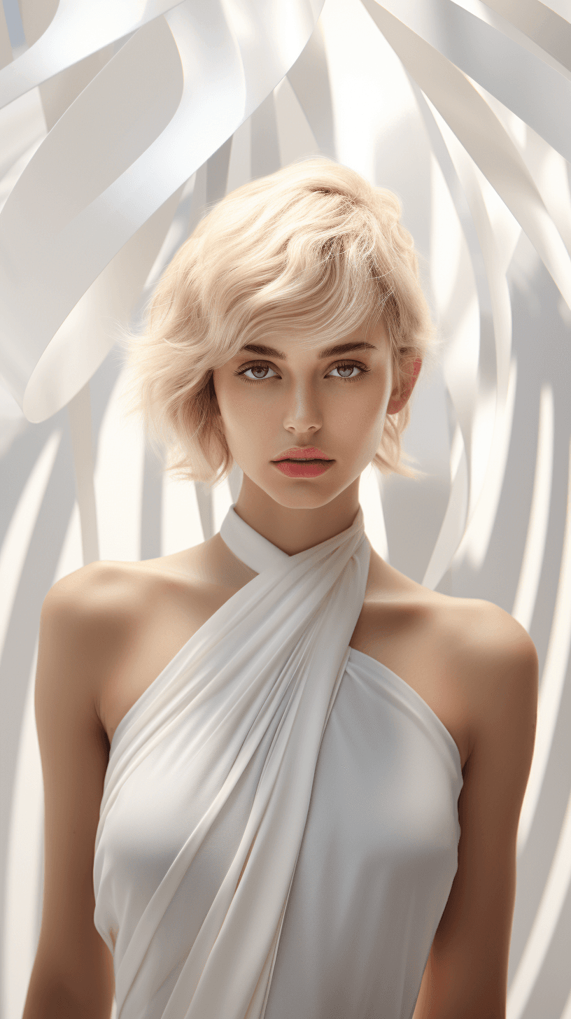 AI generated: front view, eye level shot, canon EOS 5D, photorealistic, calm mood, woman ::1, 16k, ultra realistic...