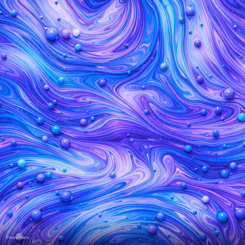 AI generated: A highly detailed abstract fluid art composition filling the entire frame edge-to-edge, featuring on...