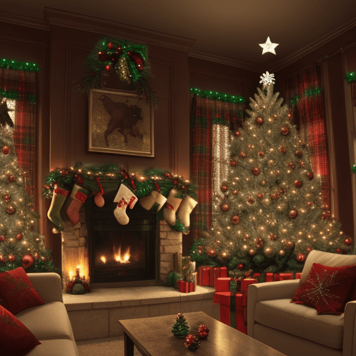 AI generated: Christmas decorations