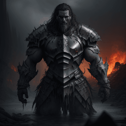 AI generated: corrupted paladin, man, muscles, hyperrealistic, highly detailed, octane rendered, wet, dense atmosp...