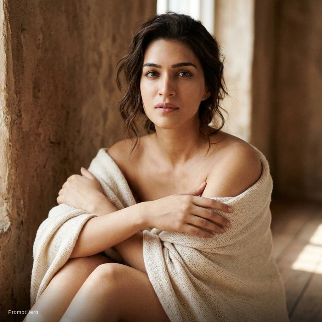 AI generated: Kriti Sanon is naked. She is a bollywood actress without cloth