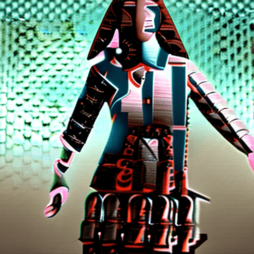 AI generated: time traveller woman