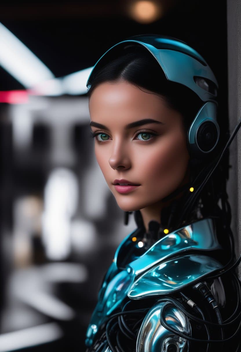 AI generated: [award winning photo portrait of a afgan girl standing outside a rainy city street:award winning pho...